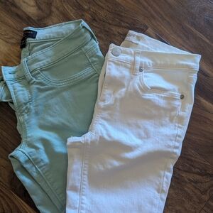 Banana Republic and Loft Capri Ankle pants.
